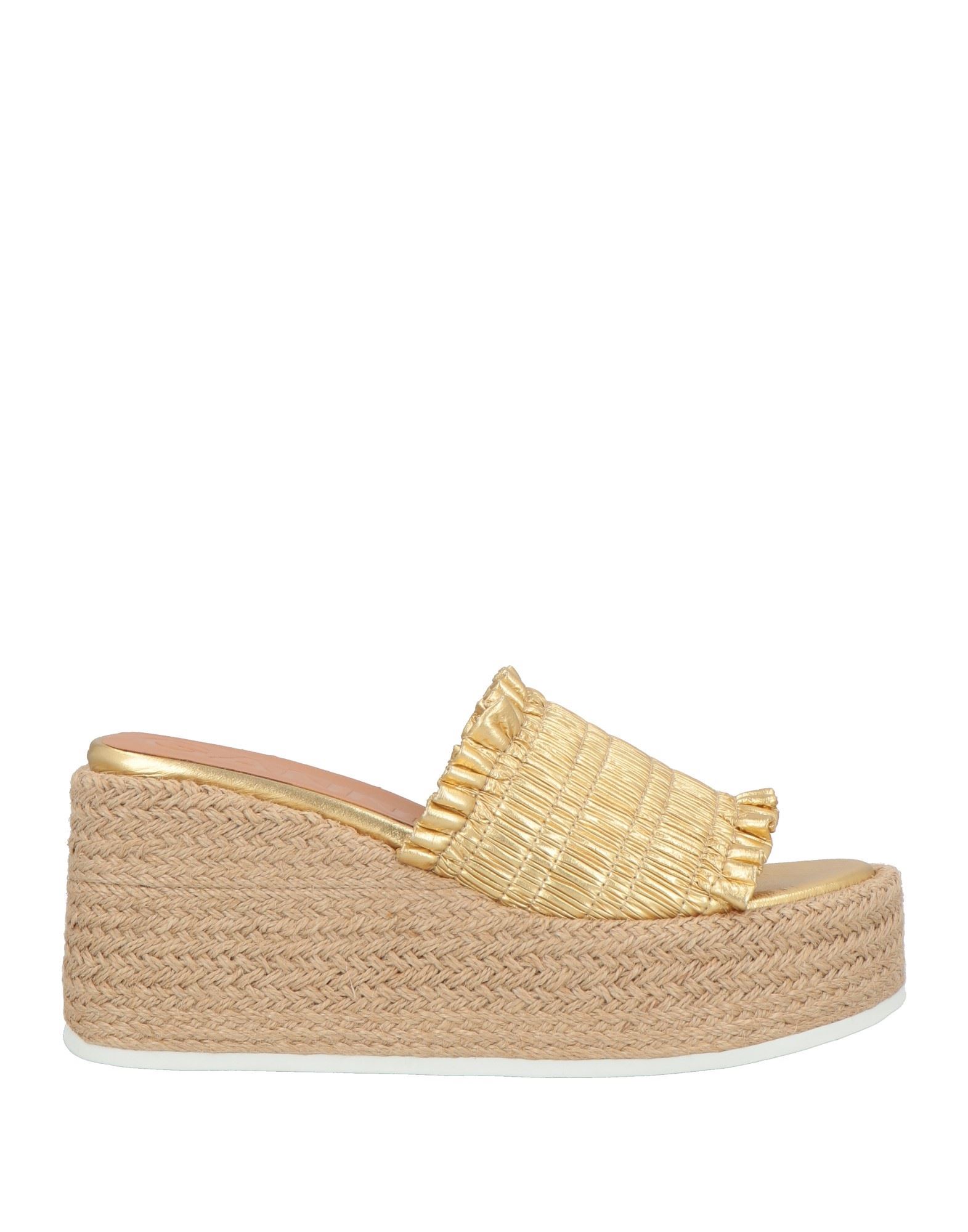 GANNI Espadrilles Damen Gold von GANNI