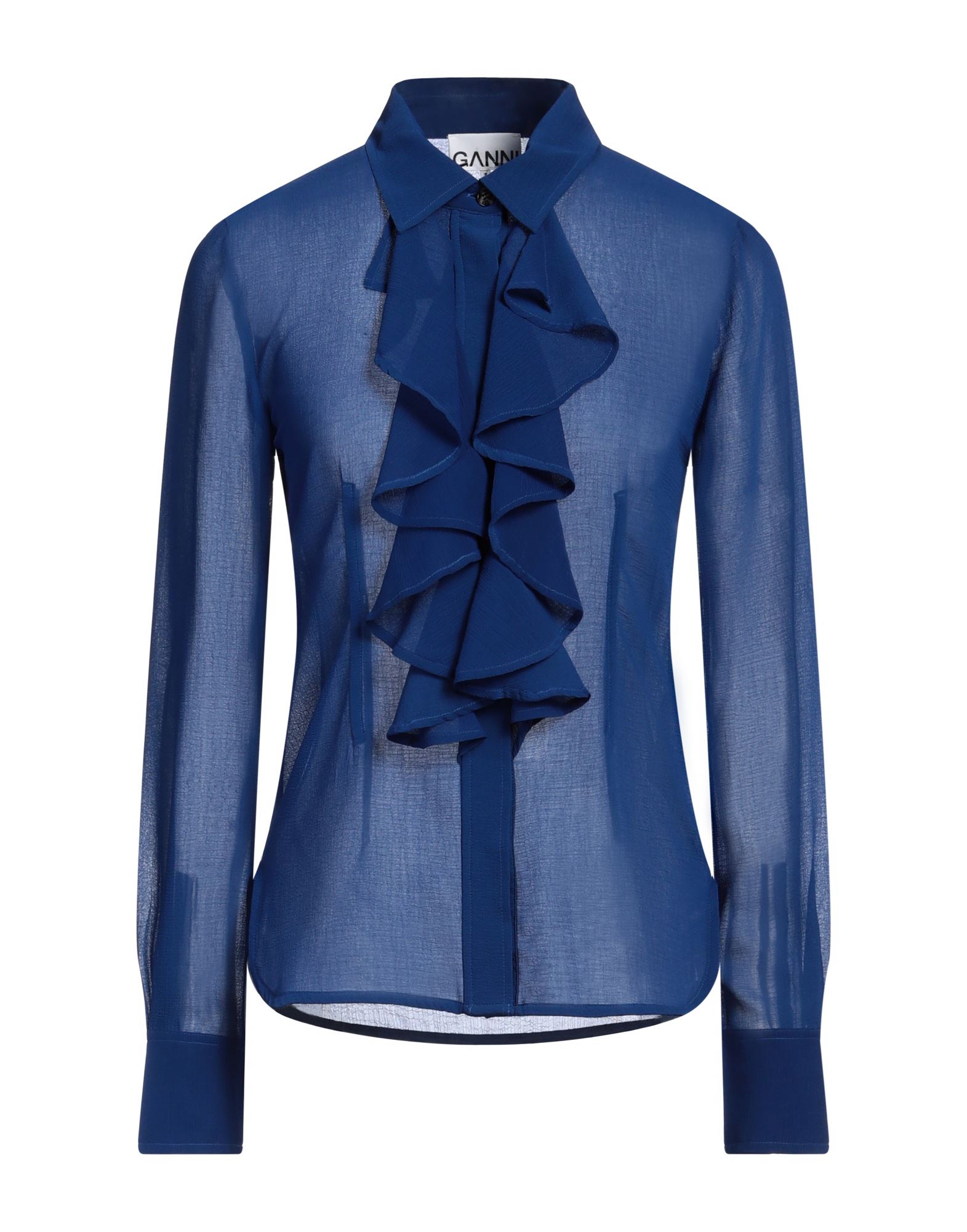 GANNI Hemd Damen Blau GANNI Hemd Damen Blau von GANNI