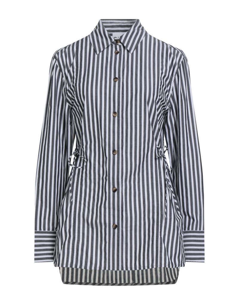 GANNI Hemd Damen Braungrau von GANNI