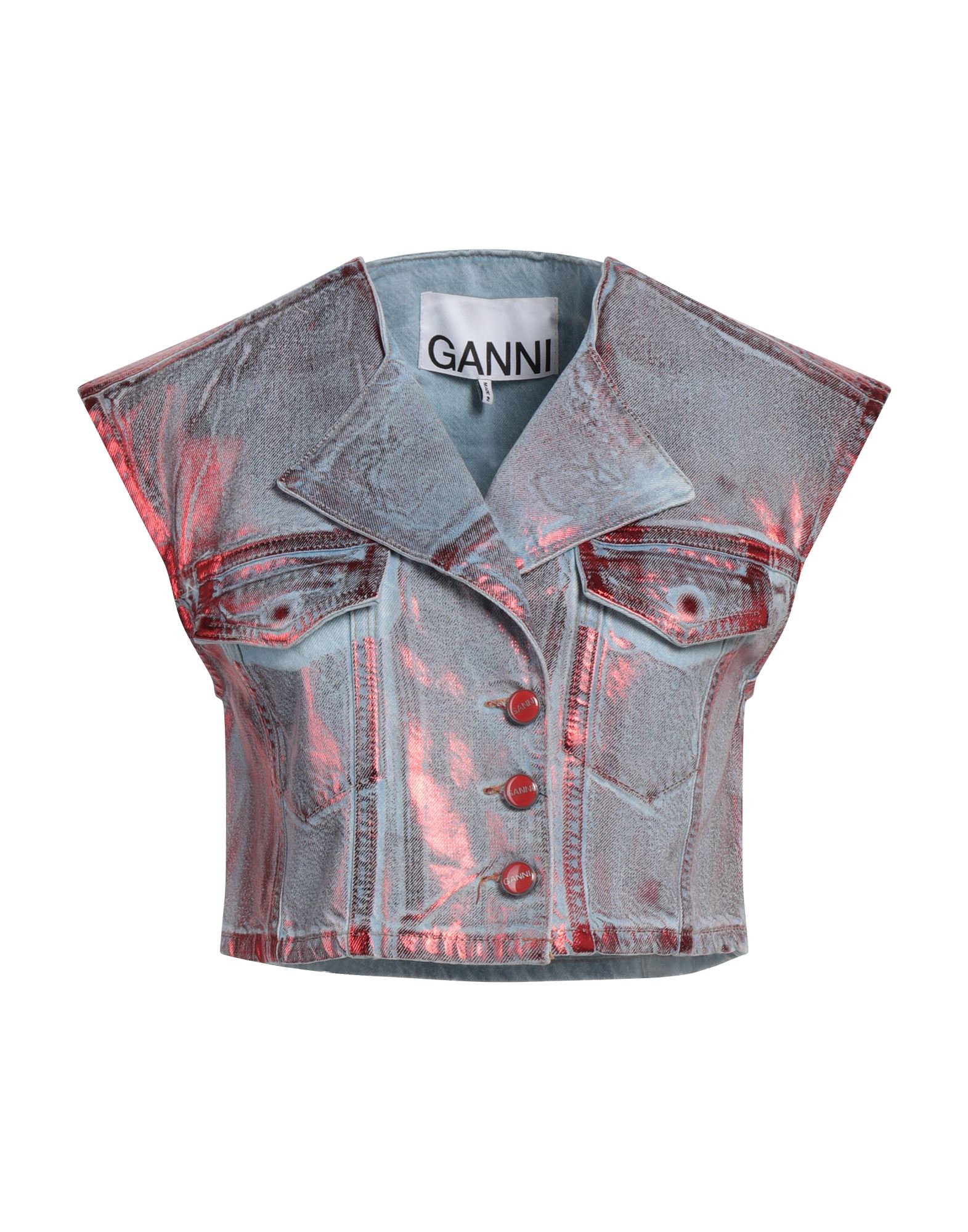 GANNI Jeansjacke/-mantel Damen Himmelblau von GANNI