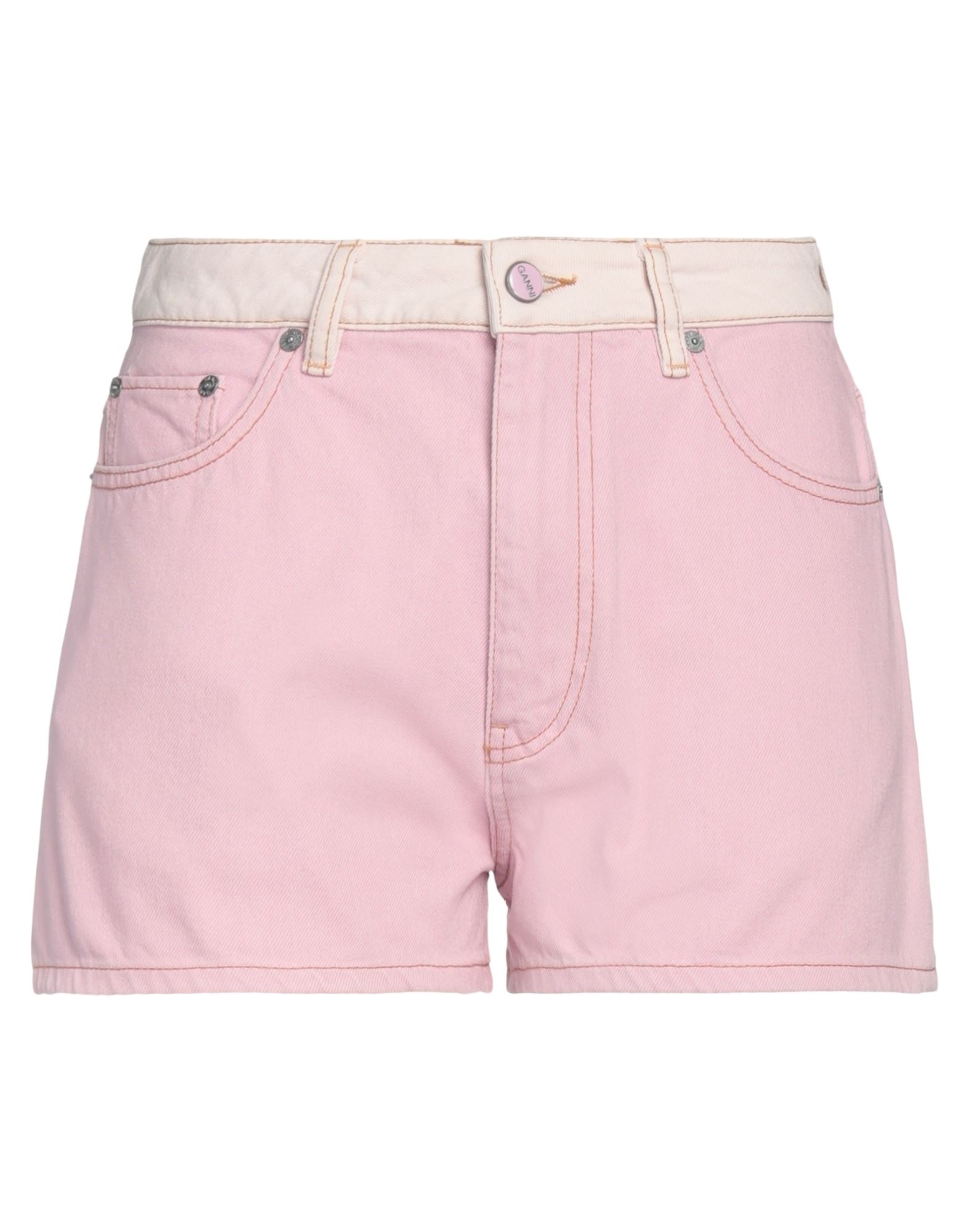 GANNI Jeansshorts Damen Rosa von GANNI