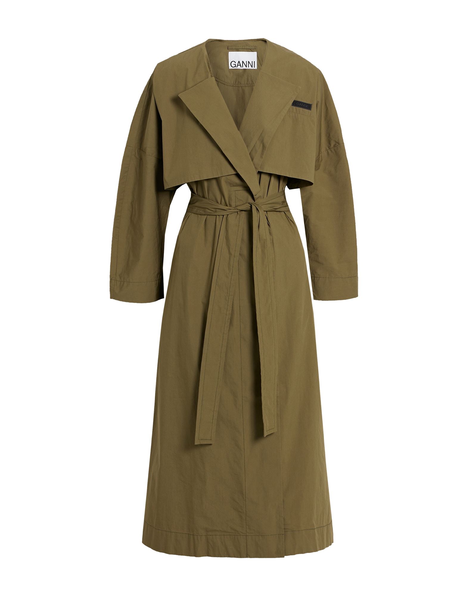 GANNI Jacke, Mantel & Trenchcoat Damen Militärgrün von GANNI