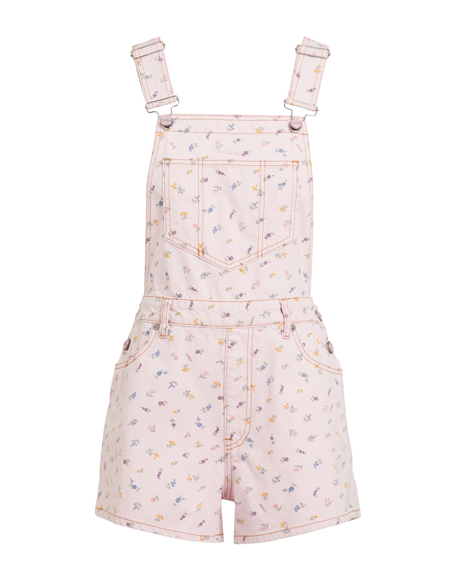 GANNI Langer Overall Damen Rosa von GANNI