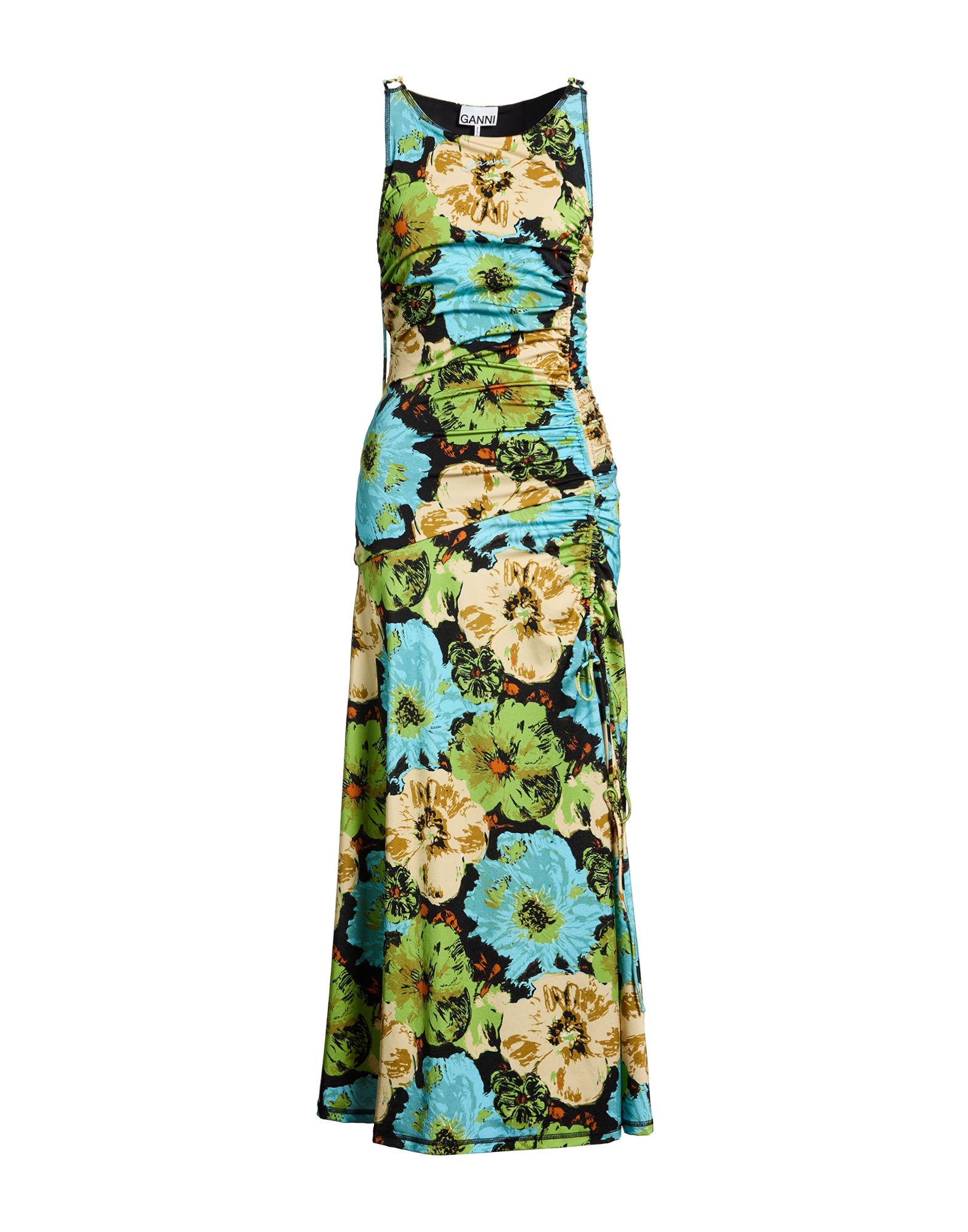 GANNI Maxi-kleid Damen Säuregrün von GANNI