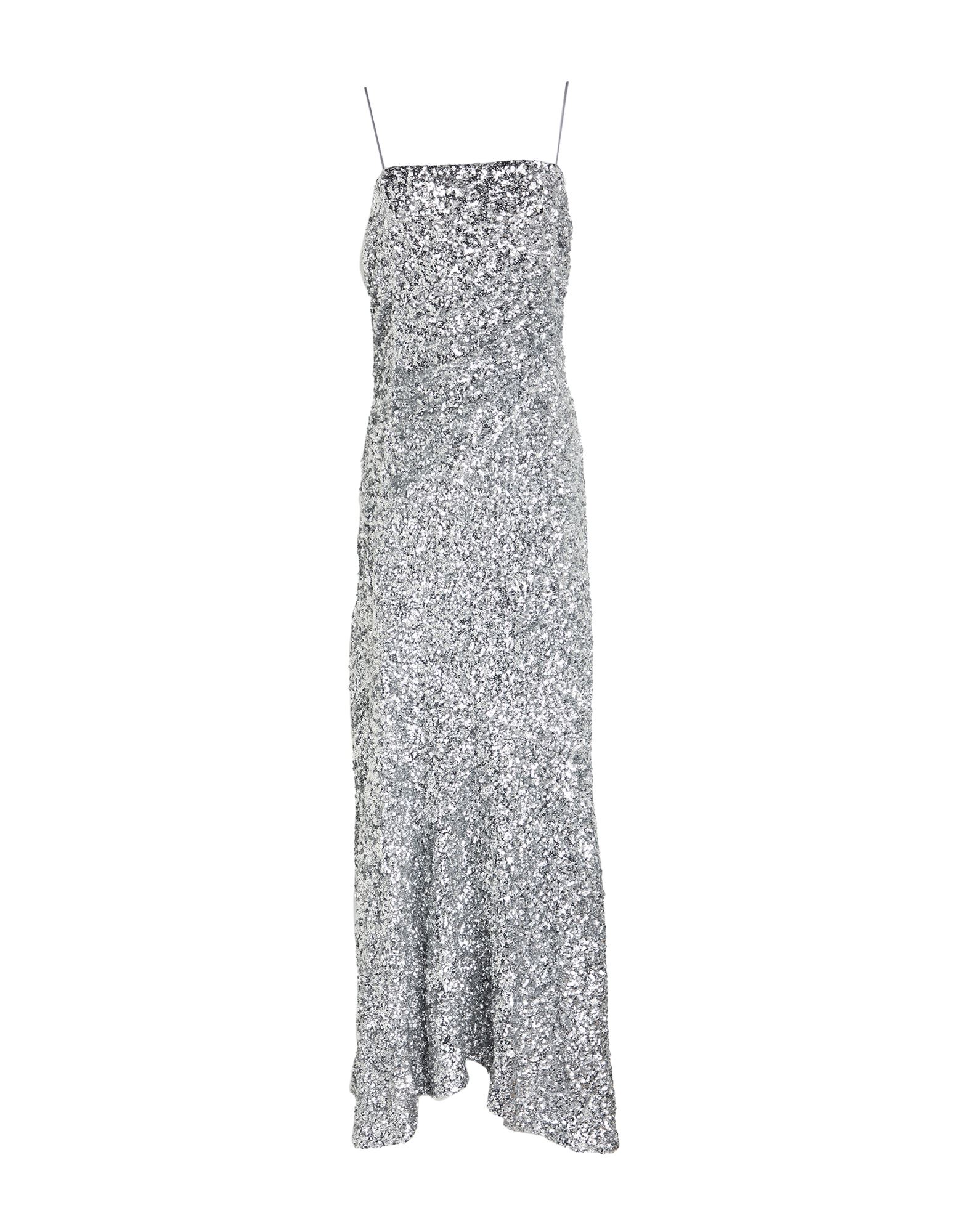 GANNI Maxi-kleid Damen Silber von GANNI
