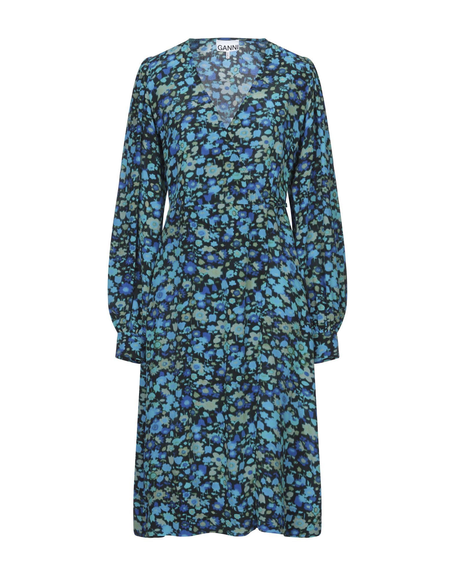 GANNI Midi-kleid Damen Azurblau von GANNI