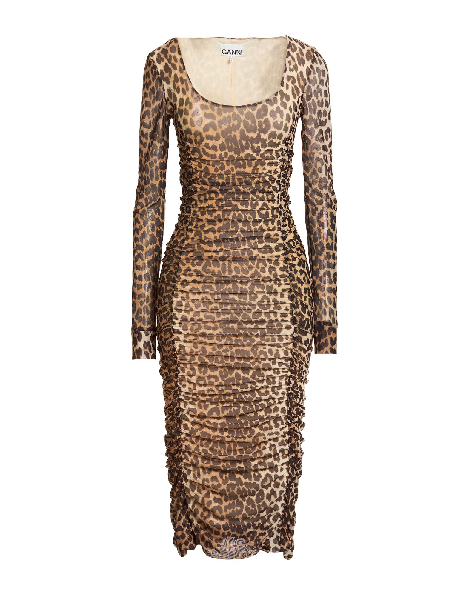 GANNI Midi-kleid Damen Beige von GANNI