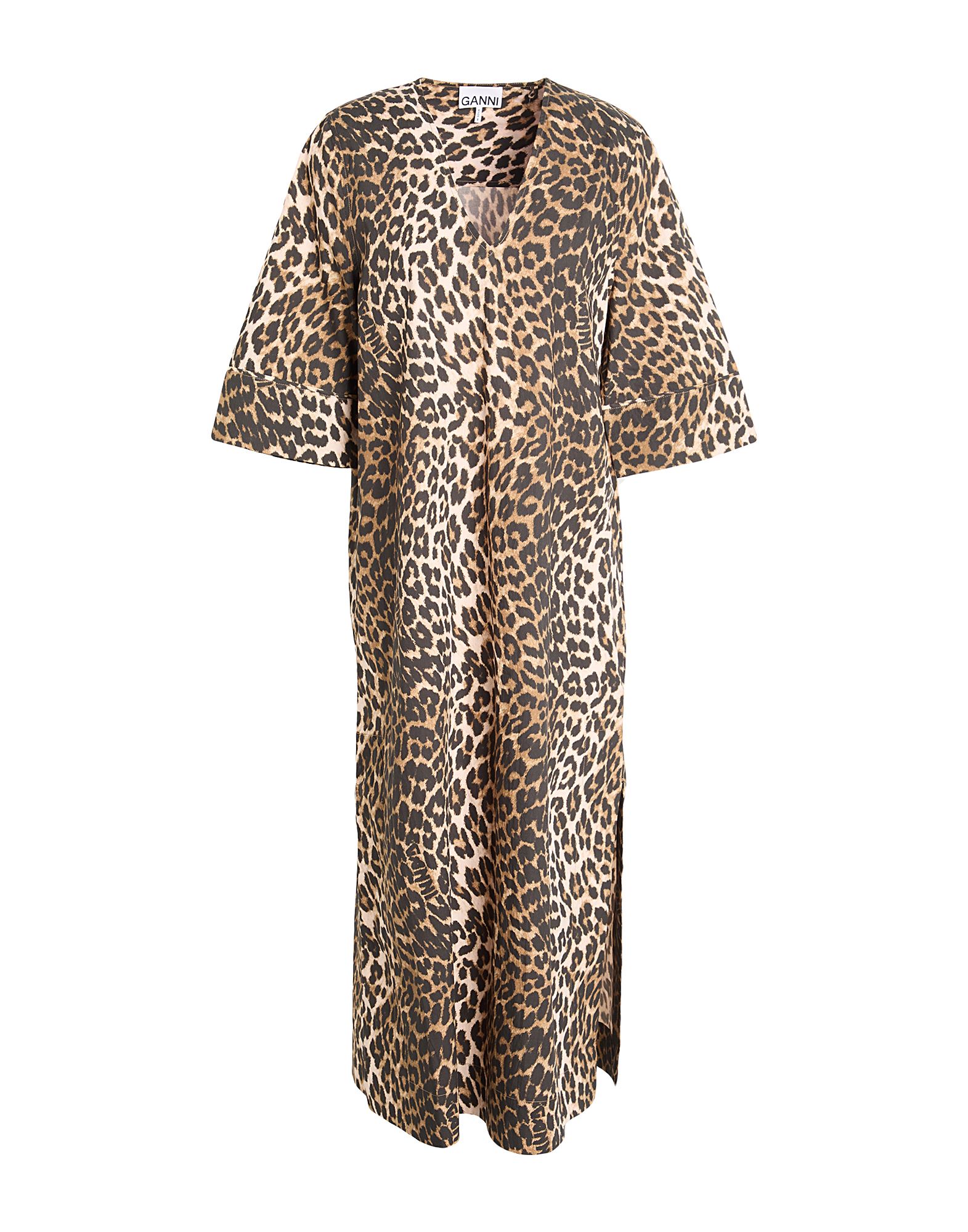 GANNI Midi-kleid Damen Beige von GANNI