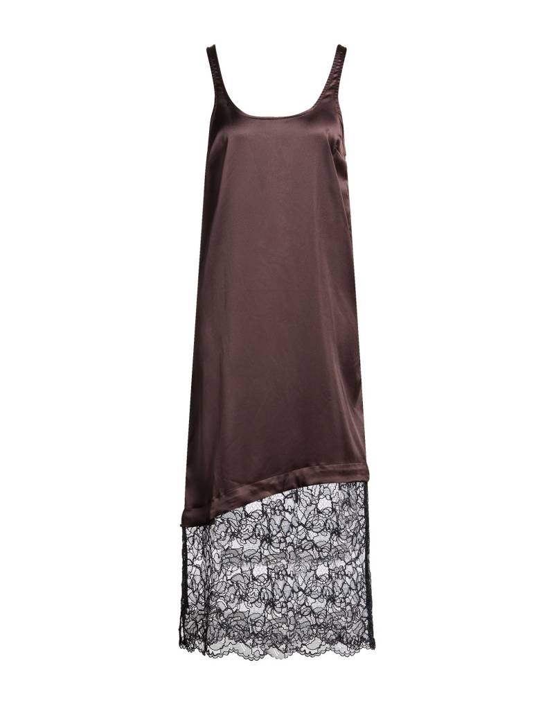 GANNI Midi-kleid Damen Dunkelbraun von GANNI