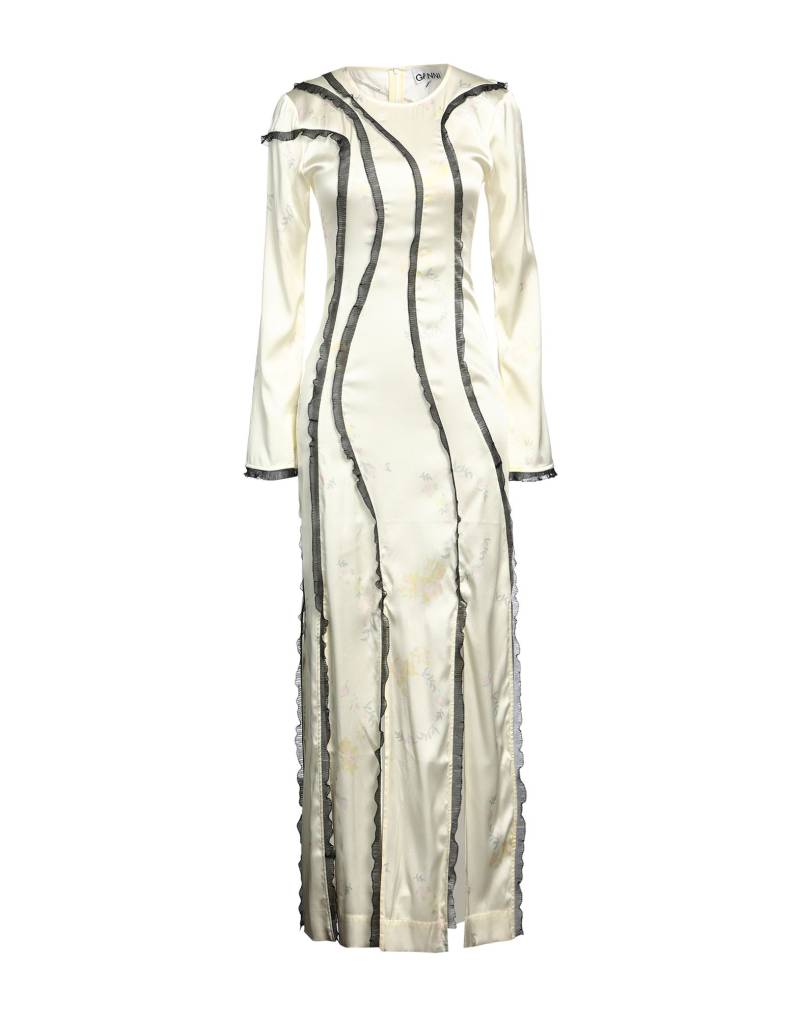 GANNI Maxi-kleid Damen Elfenbein von GANNI