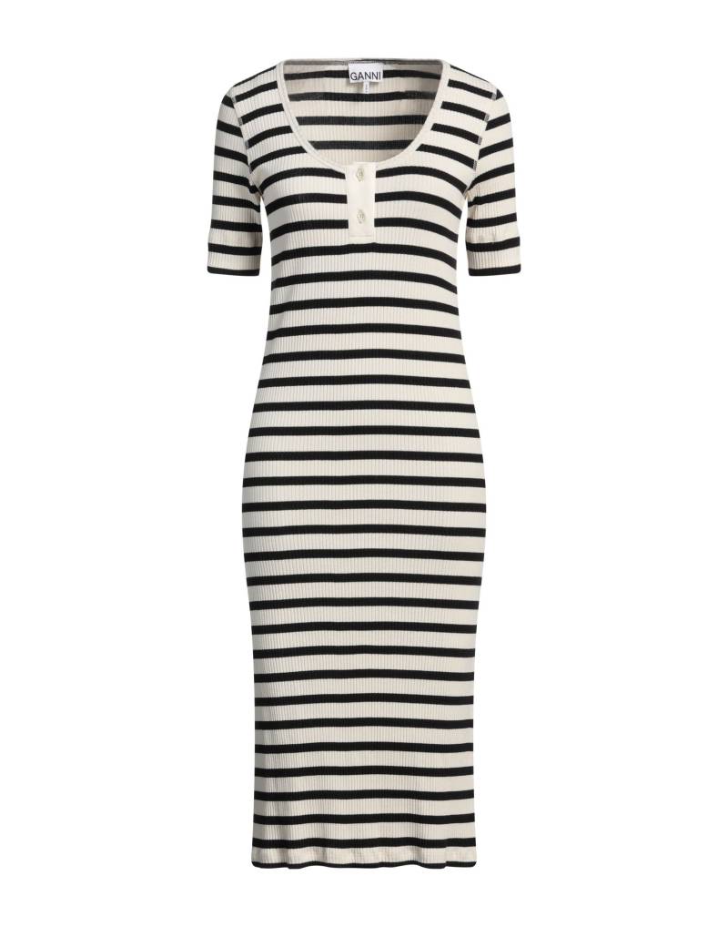 GANNI Midi-kleid Damen Elfenbein von GANNI