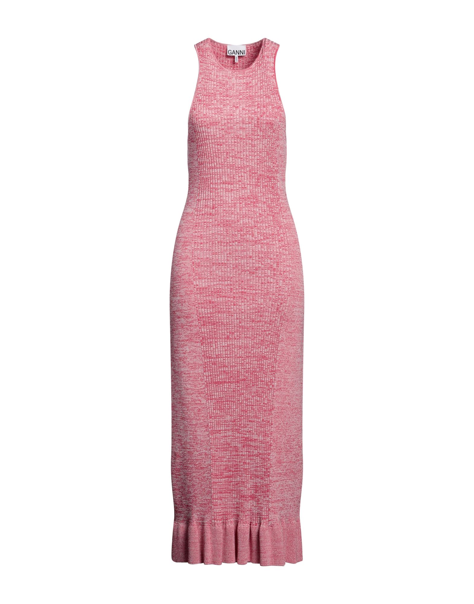 GANNI Midi-kleid Damen Fuchsia von GANNI