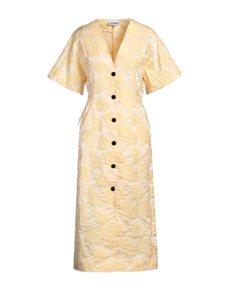 GANNI Midi-kleid Damen Gelb von GANNI