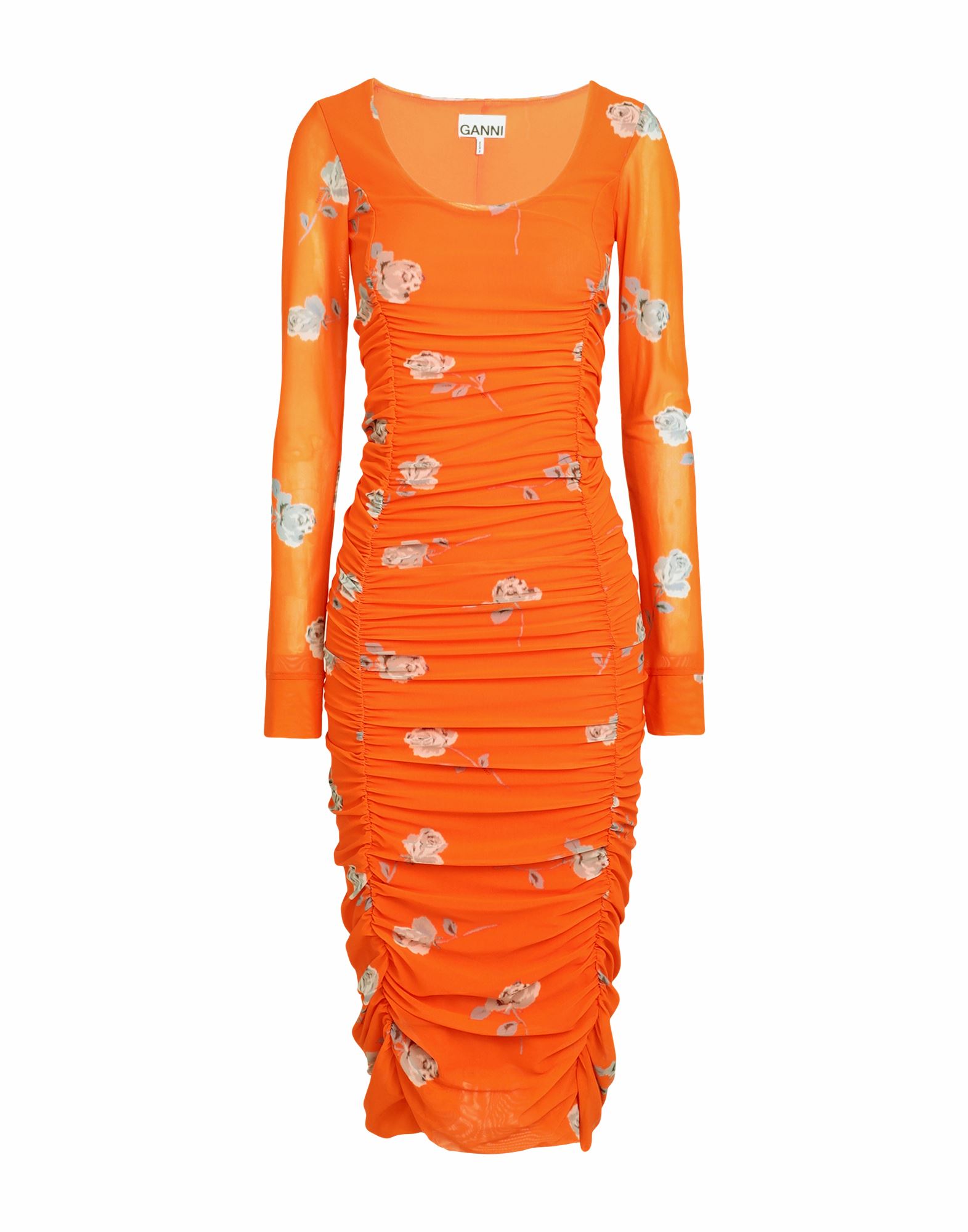 GANNI Midi-kleid Damen Orange von GANNI