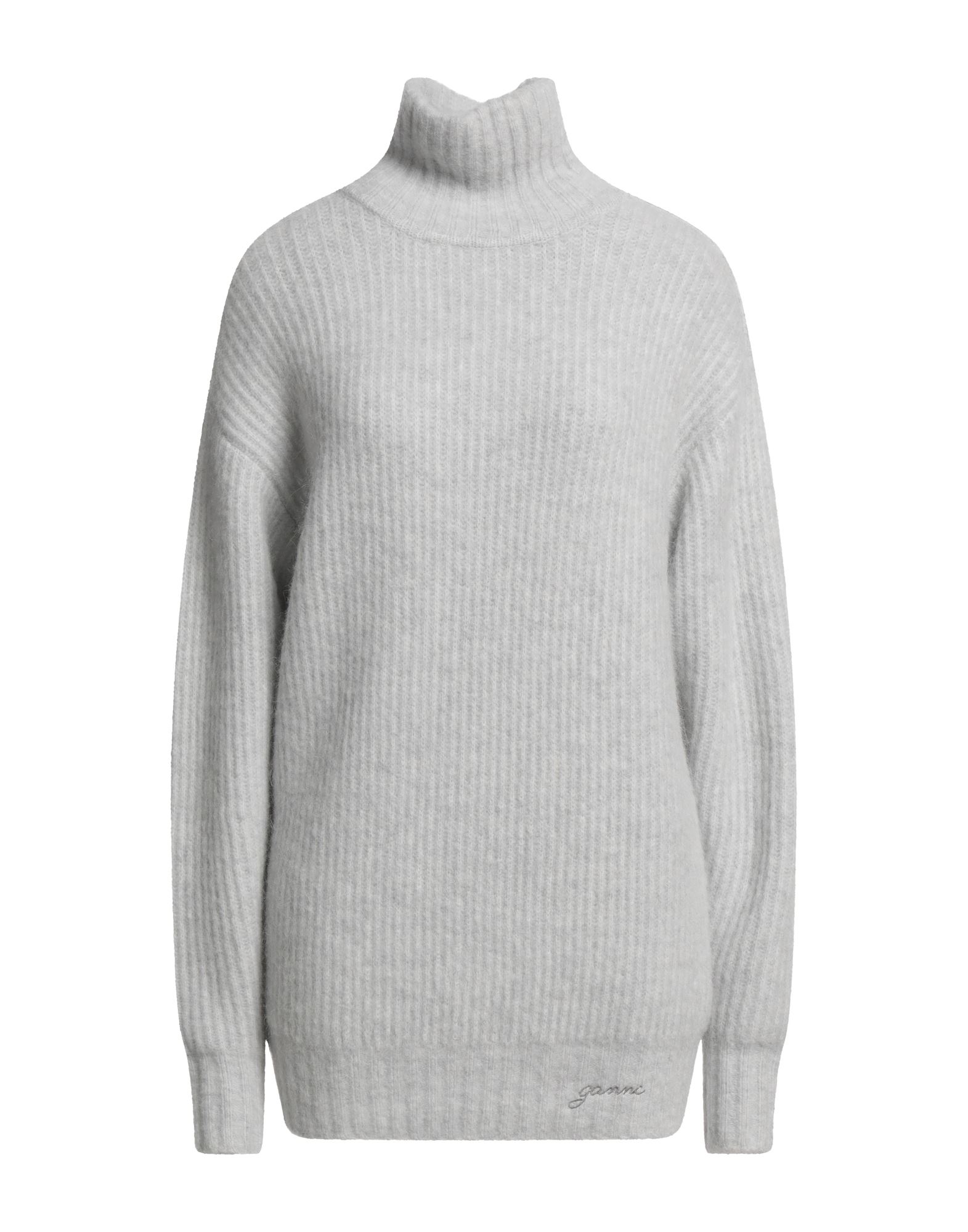 GANNI Rollkragenpullover Damen Hellgrau von GANNI
