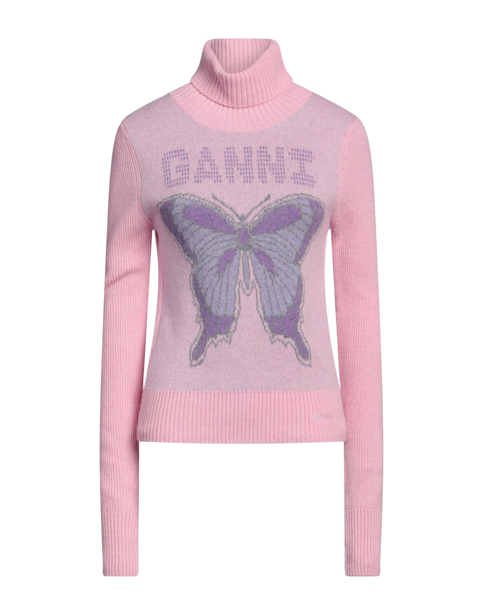 GANNI Rollkragenpullover Damen Rosa von GANNI