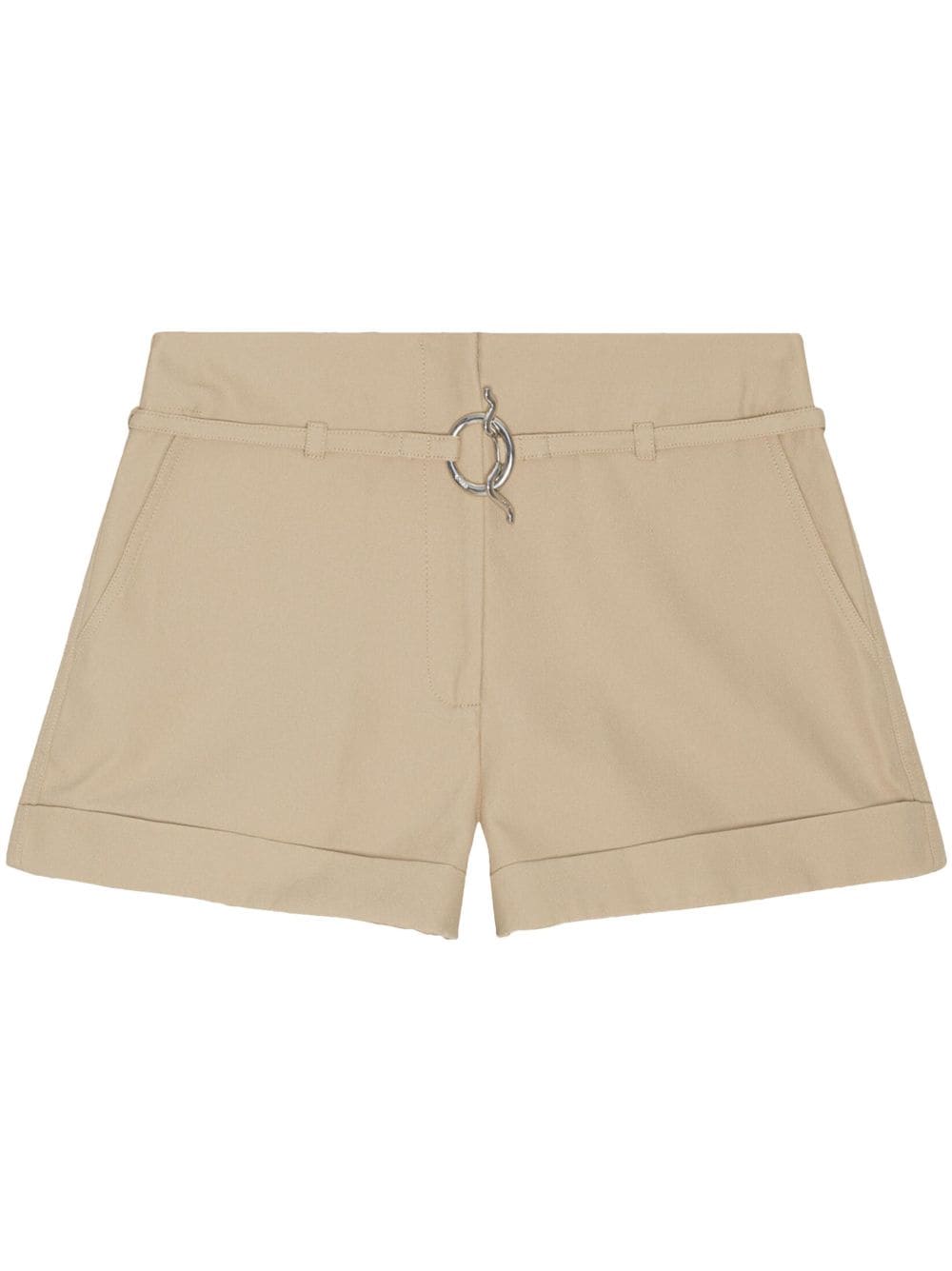 GANNI Shorts mit Gürtel - Nude von GANNI