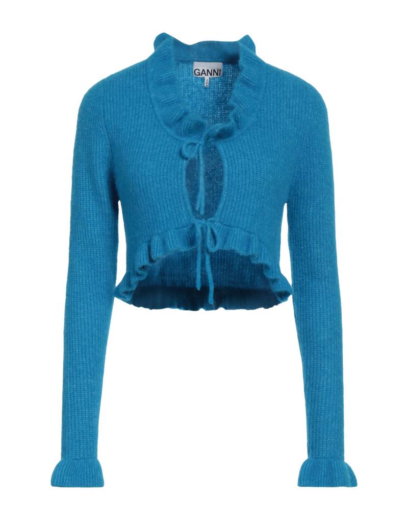GANNI Strickjacke Damen Azurblau von GANNI