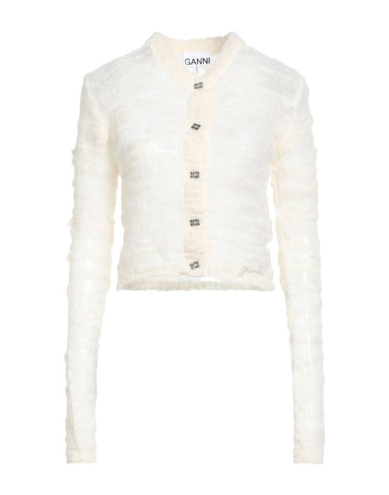 GANNI Strickjacke Damen Elfenbein von GANNI