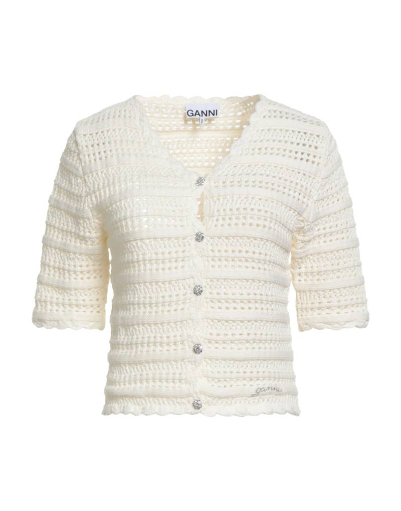 GANNI Strickjacke Damen Weiß von GANNI