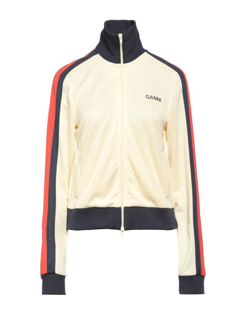 GANNI Sweatshirt Damen Elfenbein von GANNI