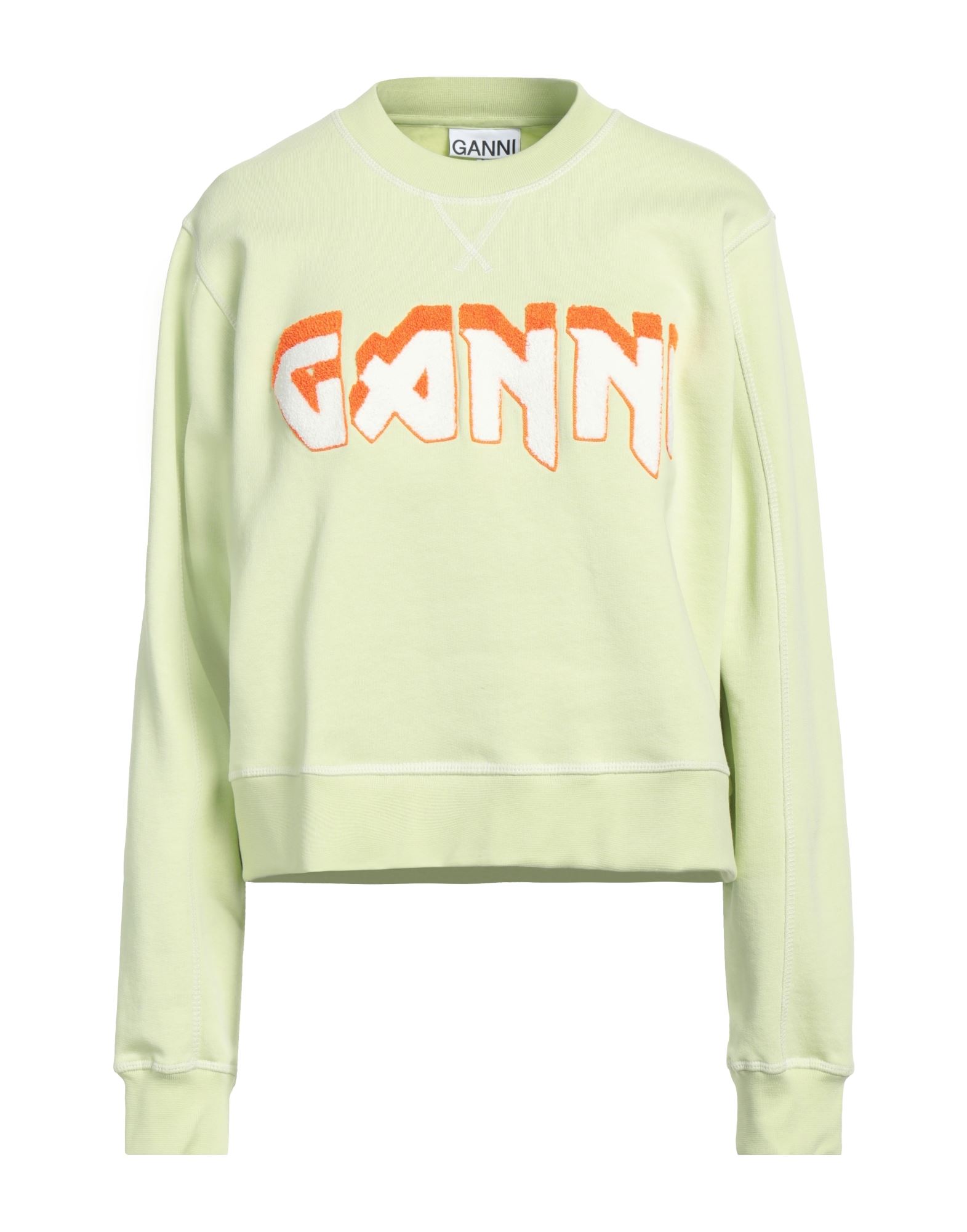 GANNI Sweatshirt Damen Hellgrün von GANNI