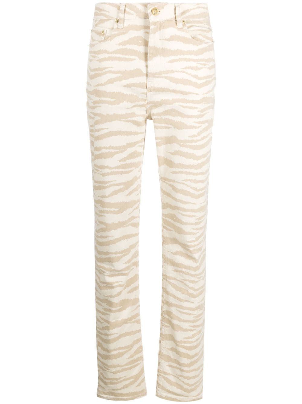 GANNI Swigy Jeans mit Print - Nude von GANNI