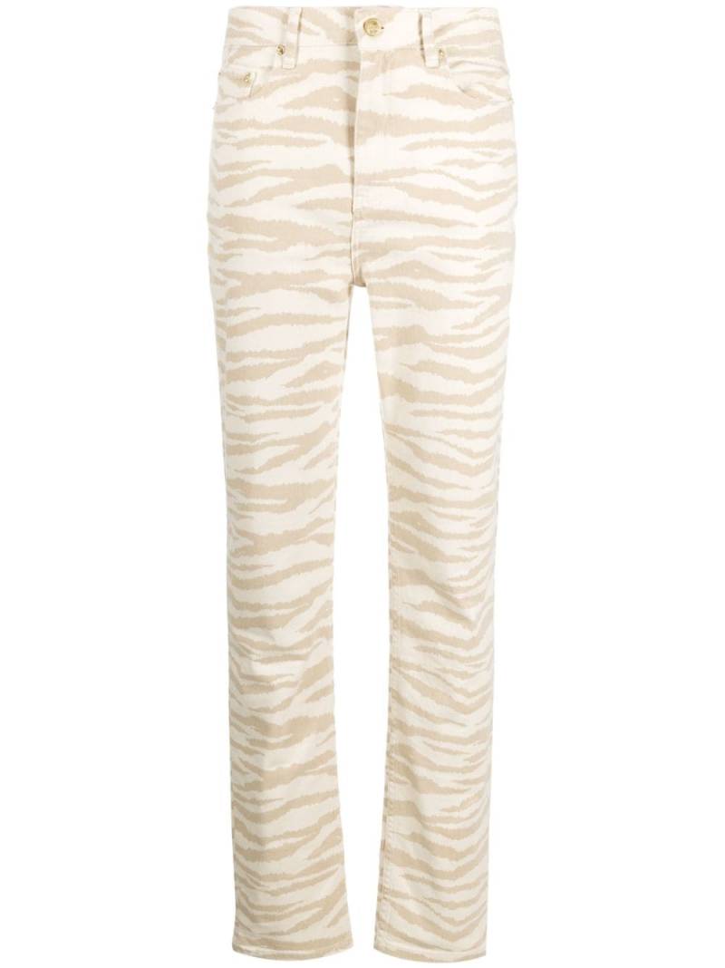 GANNI Swigy Jeans mit Print - Nude von GANNI