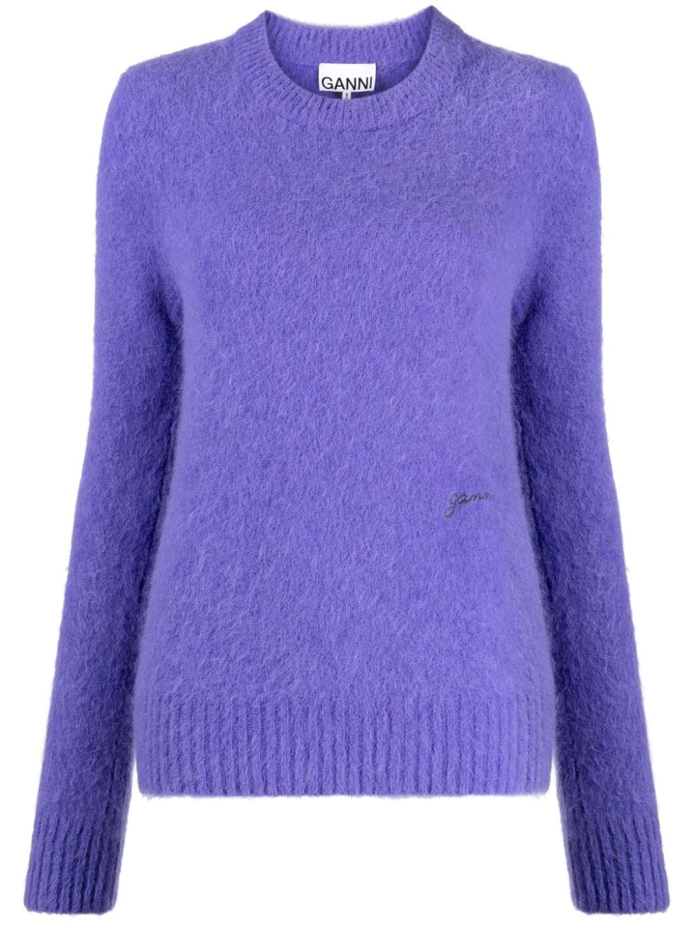 GANNI Klassischer Pullover - Violett von GANNI