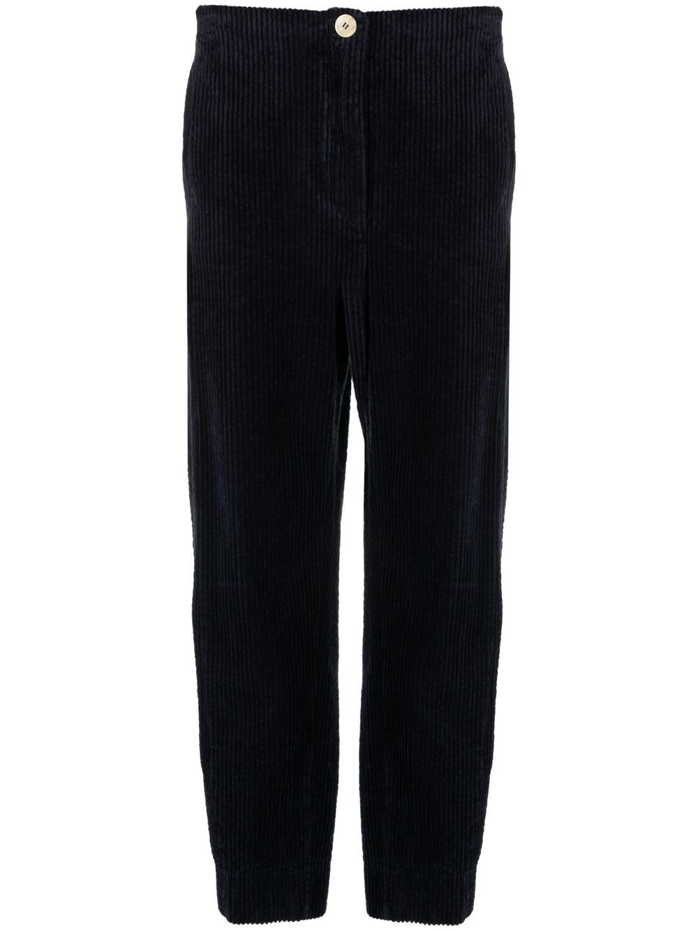 GANNI Tapered-Hose aus Cord - Blau von GANNI