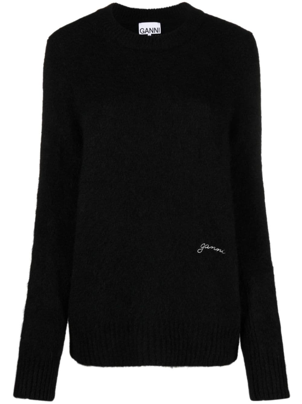 GANNI Pullover mit Rundhalsausschnitt - Schwarz von GANNI