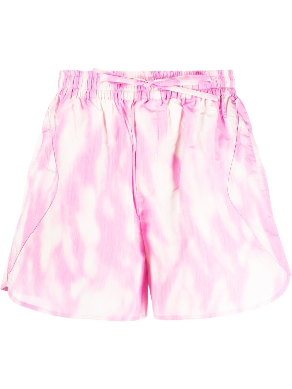 GANNI Shorts mit Kordelzug - Rosa von GANNI