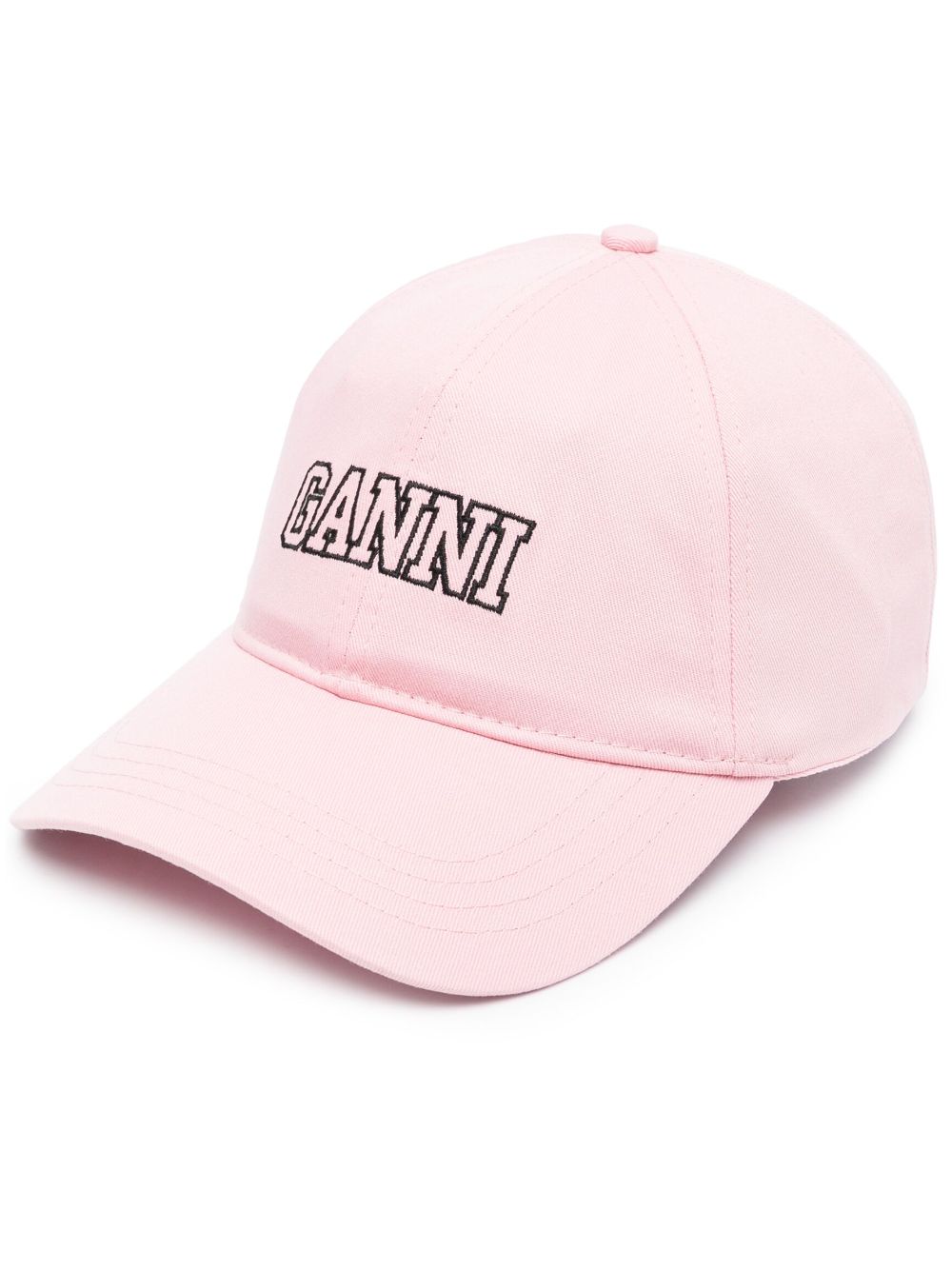 GANNI Baseballkappe mit Logo-Stickerei - Rosa von GANNI