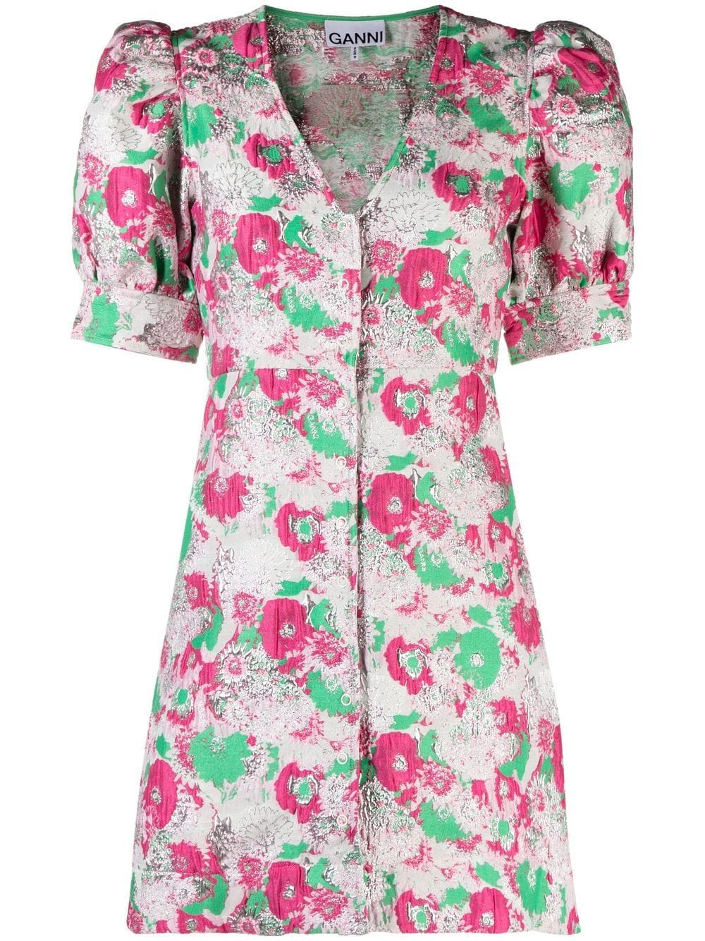 GANNI Kleid mit Blumen-Print - Rosa von GANNI