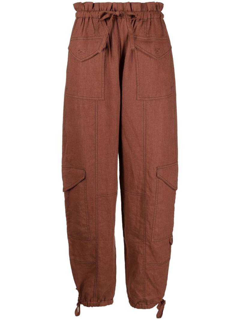 GANNI Cargohose aus Hanf - Braun von GANNI