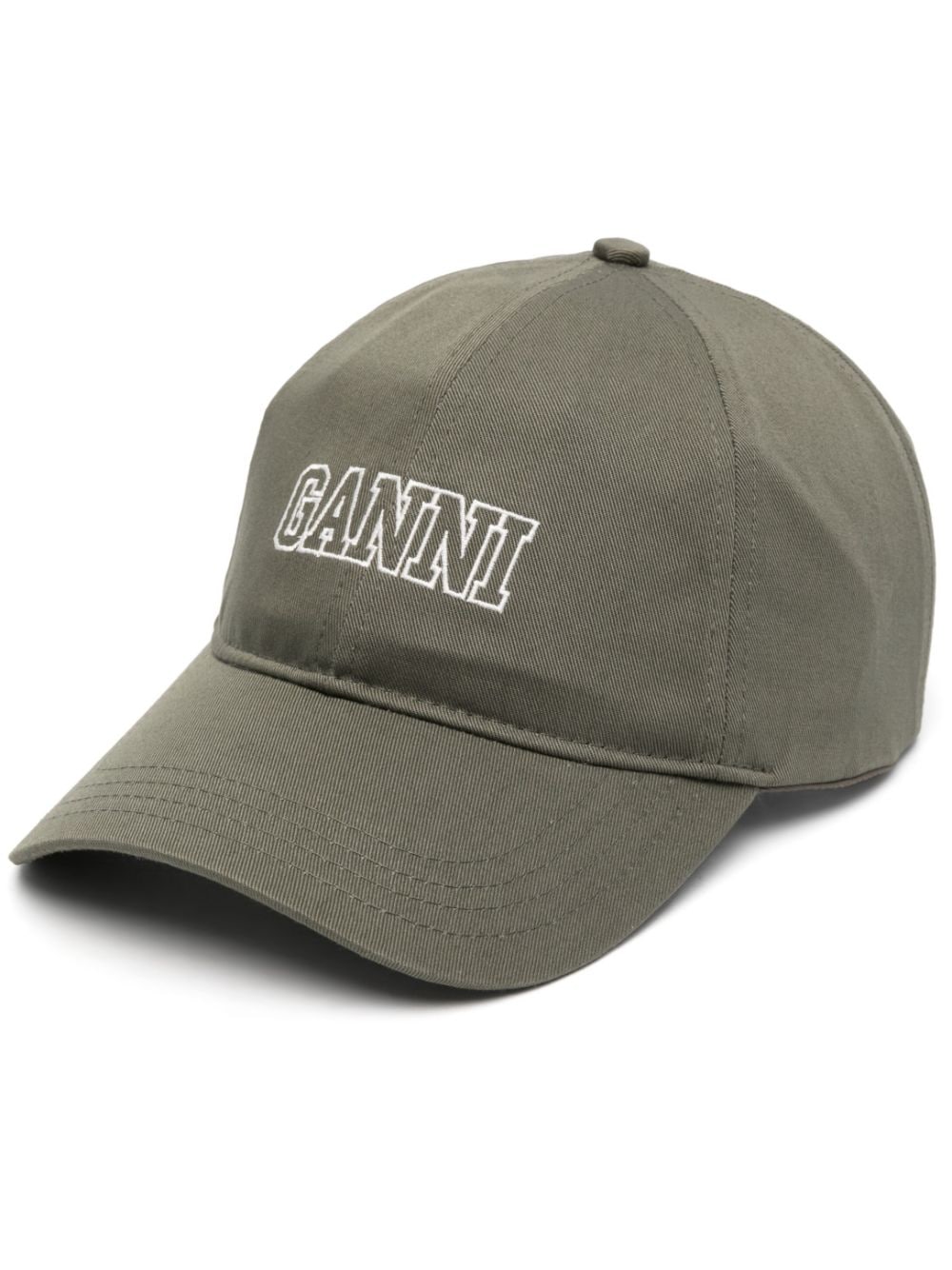 GANNI Baseballkappe mit Logo-Stickerei - Grün von GANNI