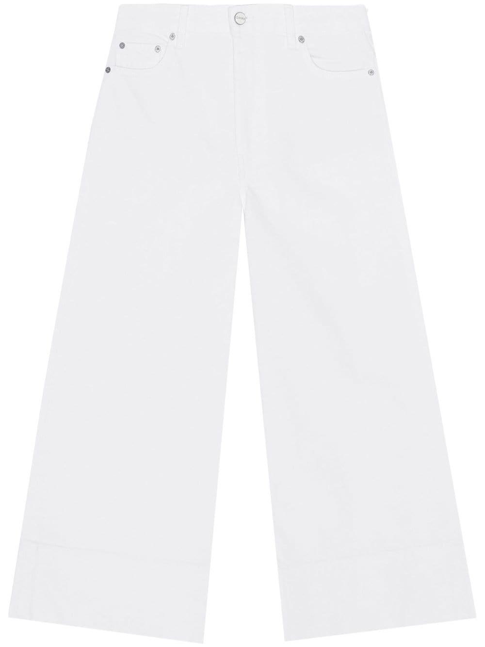 GANNI Cropped-Jeans - Weiß von GANNI