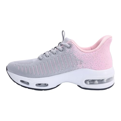 GANNOU Air Laufschuhe Damen Sportschuhe mit Luftpolster Turnschuhe Stoßfest Tennisschuhe Leicht Atmungsaktiv Joggingschuhe Bequem Walkingschuhe Rosa Größe 37 GANNOU Air Laufschuhe Damen Sportschuhe mit Luftpolster Turnschuhe Stoßfest Tennisschuhe Leicht Atmungsaktiv Joggingschuhe Bequem Walkingschuhe Rosa Größe 37 von GANNOU