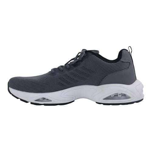 GANNOU Laufschuhe Herren Mens Running Shoes Sneaker Herren Schuhe Sportschuhe Turnschuhe Joggingschuhe mit Dämpfung Grau Größe 42 von GANNOU
