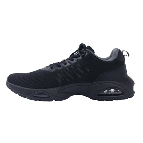 GANNOU Laufschuhe Herren Mens Running Shoes Sneaker Herren Schuhe Sportschuhe Turnschuhe Joggingschuhe mit Dämpfung Schwarz Größe 42 von GANNOU