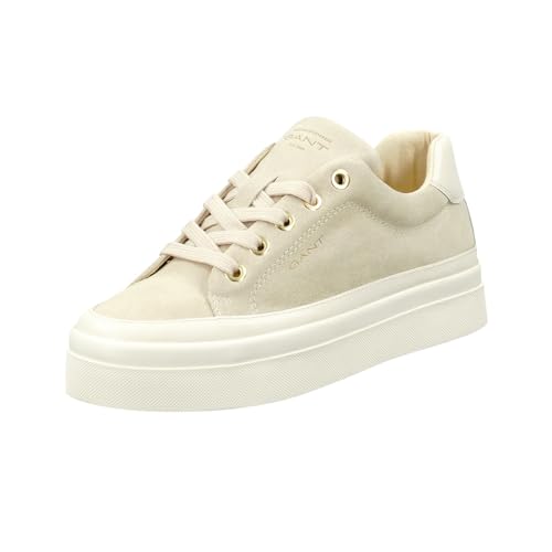 GANT FOOTWEAR Damen AVONA Sneaker, Light beige, 39 EU von GANT