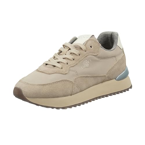 GANT FOOTWEAR Damen BEVINDA Sneaker, Taupe, 42 EU von GANT FOOTWEAR