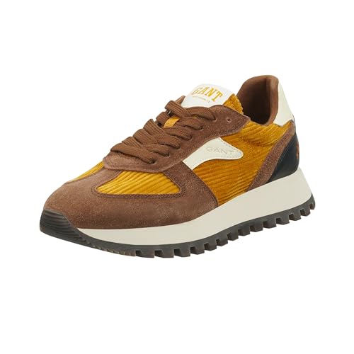 GANT FOOTWEAR Damen CAFFAY Sneaker, Chestnut/Pumpkin, 39 EU von GANT FOOTWEAR