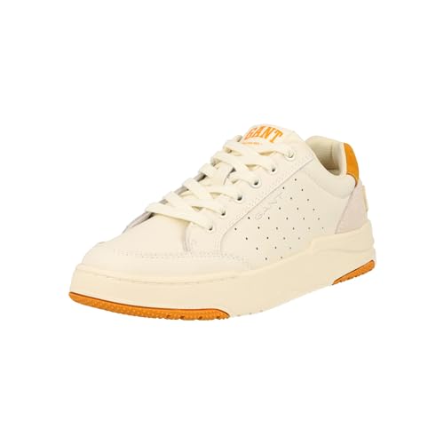 GANT FOOTWEAR Damen ELLIZY Sneaker, White/Yellow, 37 EU von GANT FOOTWEAR