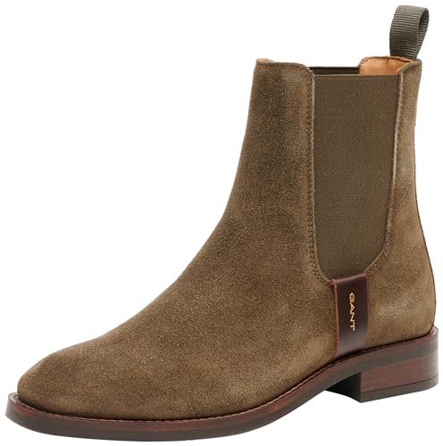 GANT FOOTWEAR Damen FAYY Chelsea-Stiefel, Dark Olive, 40 EU von GANT FOOTWEAR