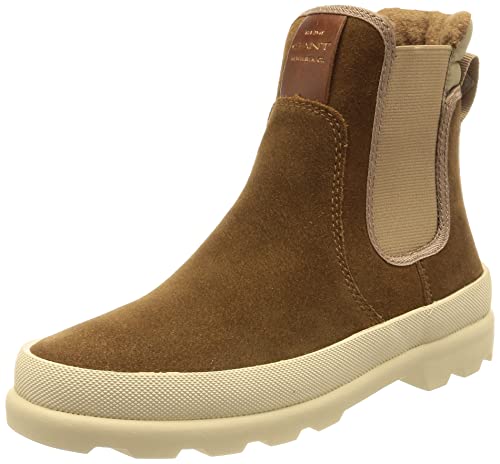 GANT FOOTWEAR Damen FRENNY Chelsea-Stiefel, warm Khaki, 37 EU von GANT FOOTWEAR