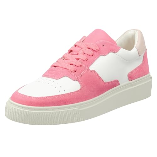 GANT FOOTWEAR Damen JULICE Sneaker, White/hot pink, 38 EU von GANT