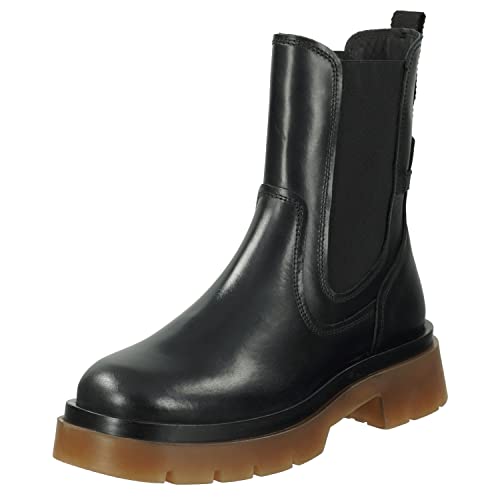 GANT FOOTWEAR Damen MEGHANY Chelsea-Stiefel, Black/Honey, 37 EU von GANT FOOTWEAR