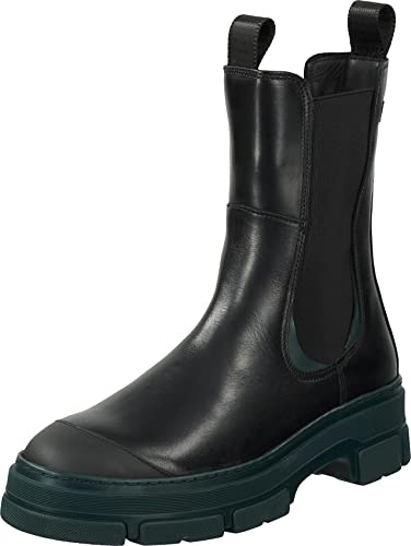 GANT FOOTWEAR Damen MONTHIKE Halblange Stiefel, Black/Green, 36 EU von GANT