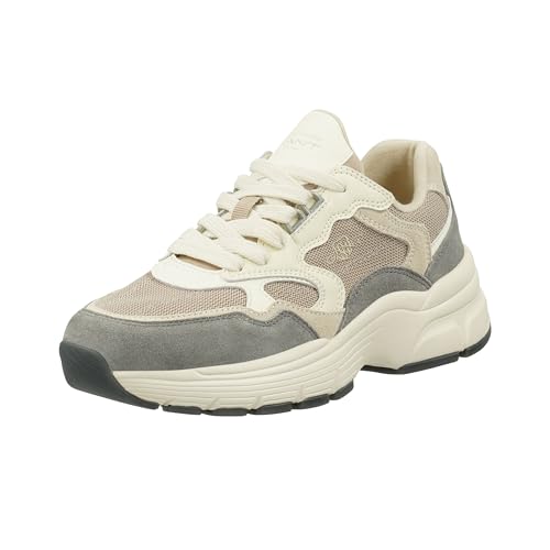 GANT FOOTWEAR Damen NEUWILL Sneaker, Taupe/Gray, 40 EU von GANT FOOTWEAR